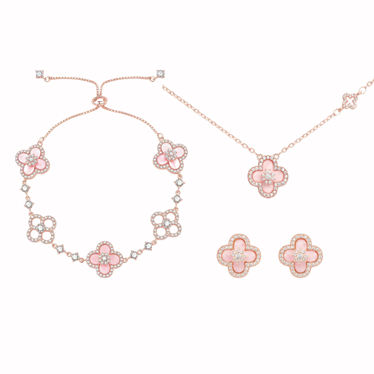 Ethereal Blossom Jewelry Set
